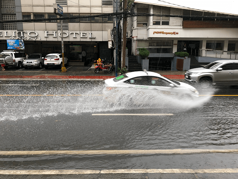 フィリピンは水捌けが悪い